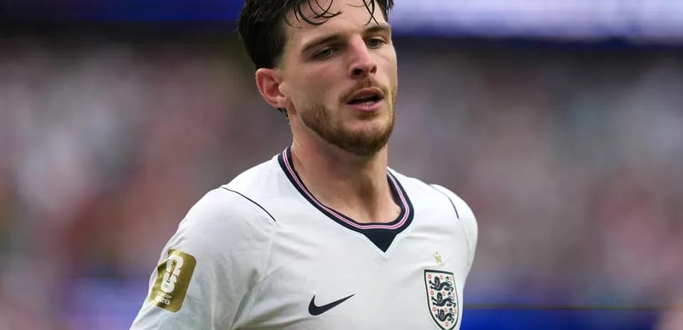 Player in England jersey during a match