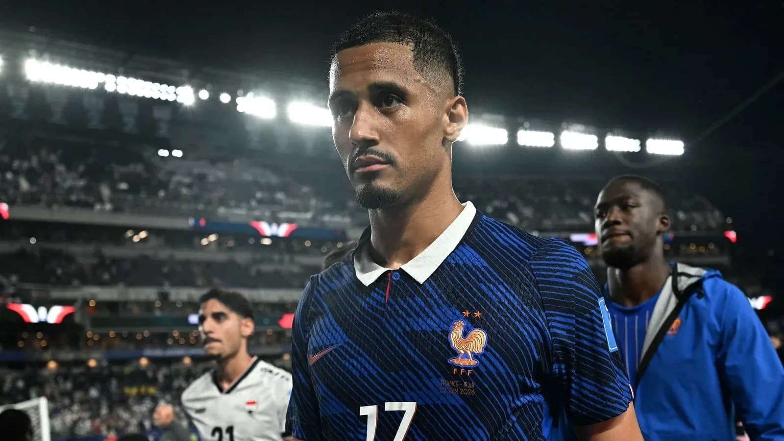 Player walking off the pitch after a match