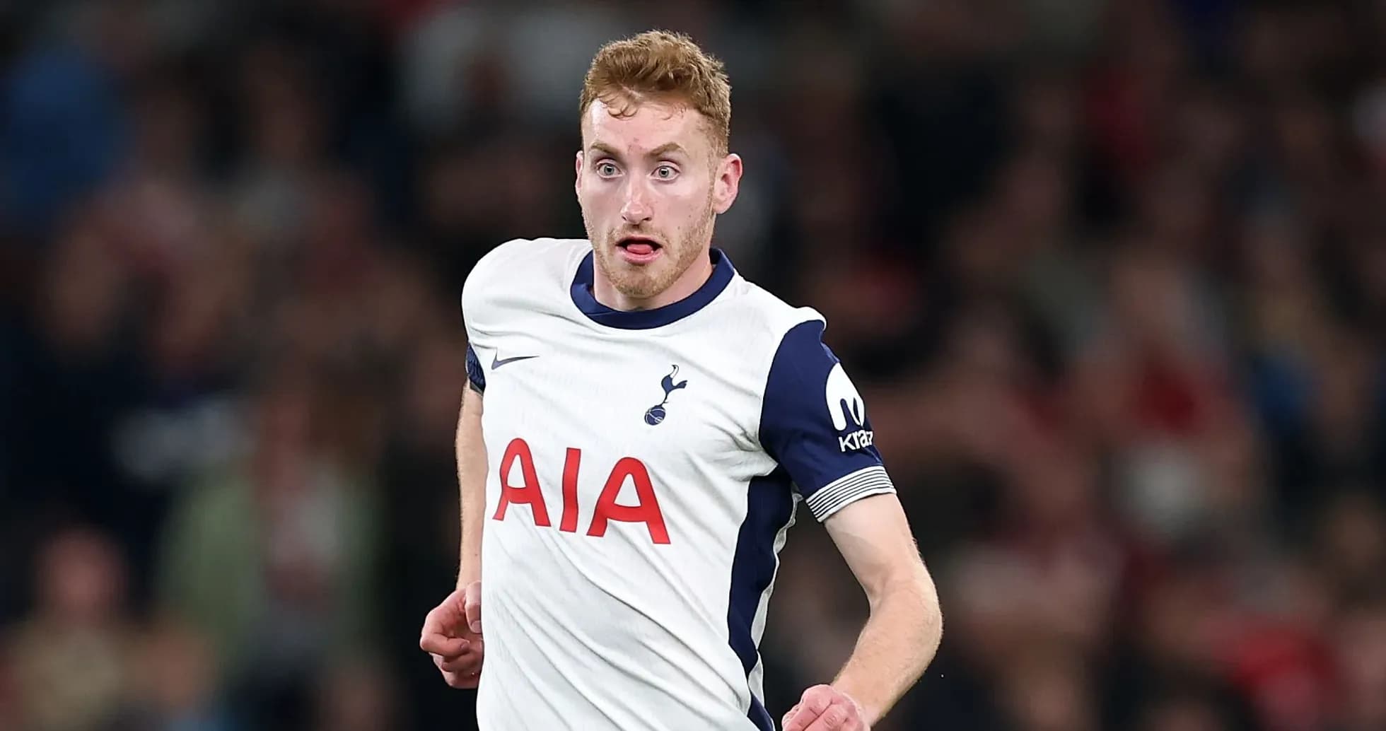 Tottenham player running during a football match