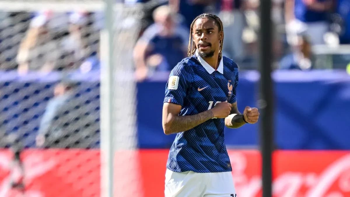 Player in France kit during a match