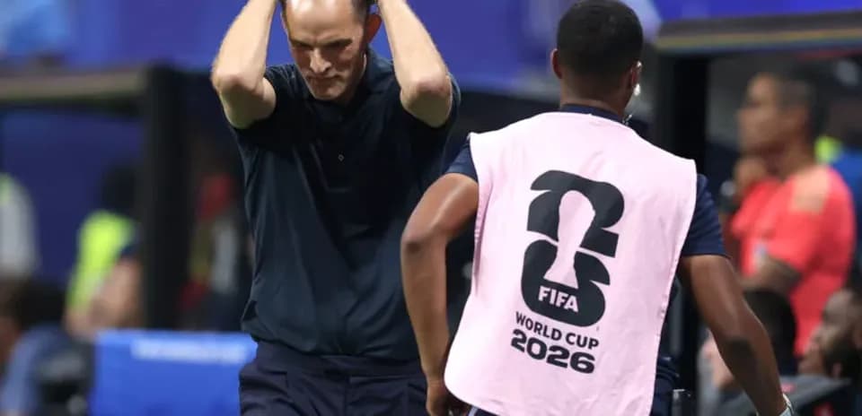 Coach reacting during FIFA World Cup 2026 match