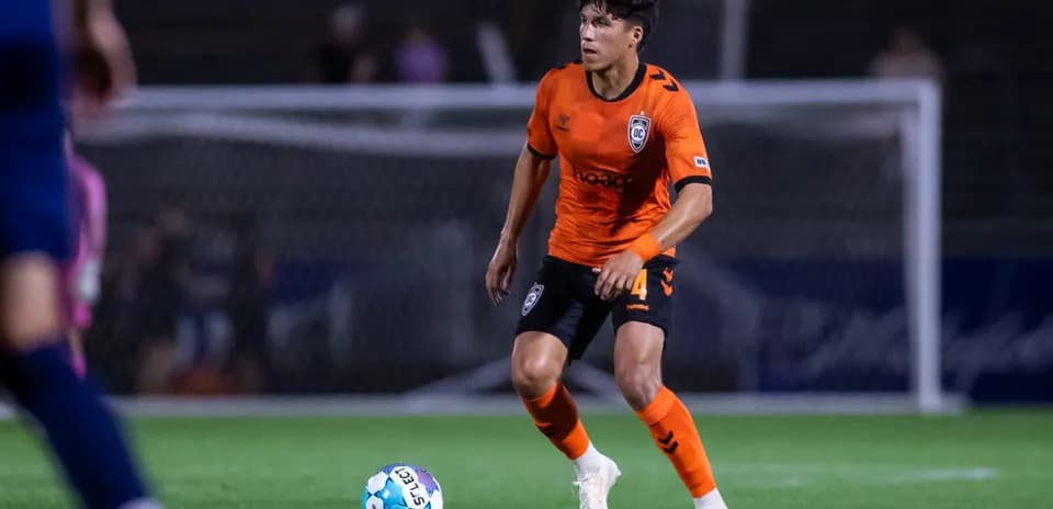 Orange County SC player during USL Championship match