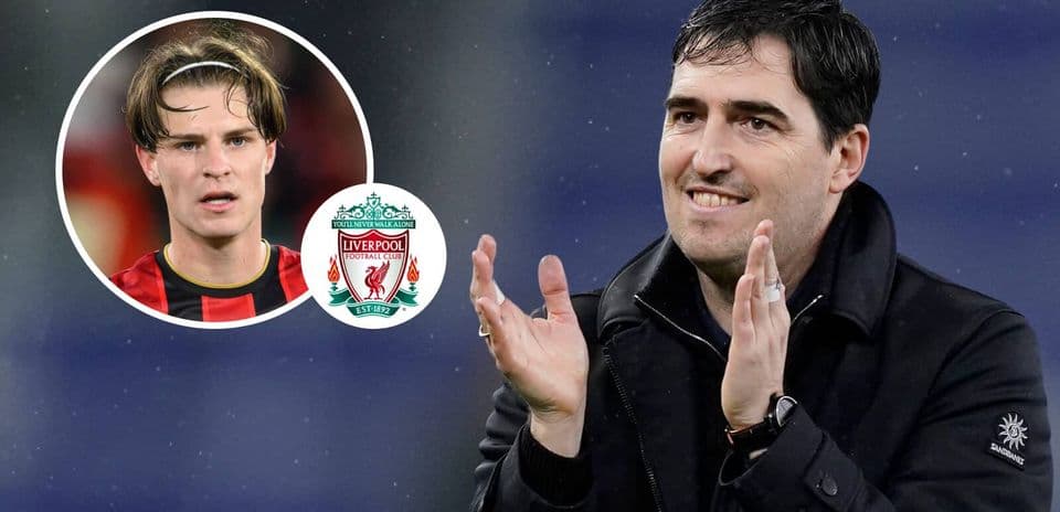 Liverpool logo and player image alongside clapping coach