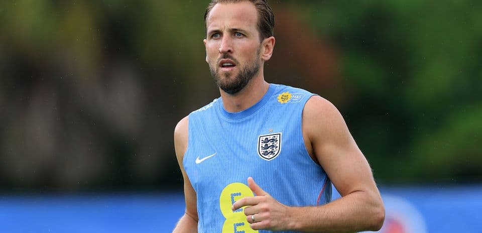 Player training in England jersey during practice session