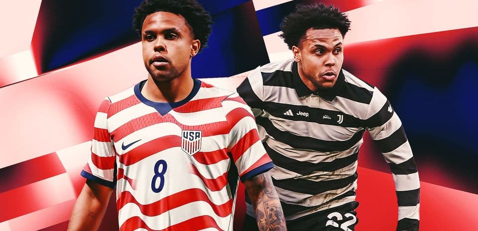 Player in USA jersey and Juventus kit