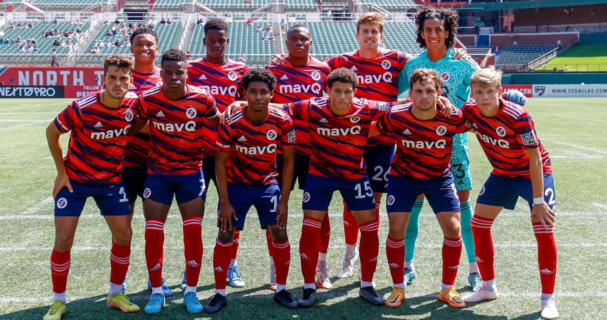 North Texas FC team photo before match