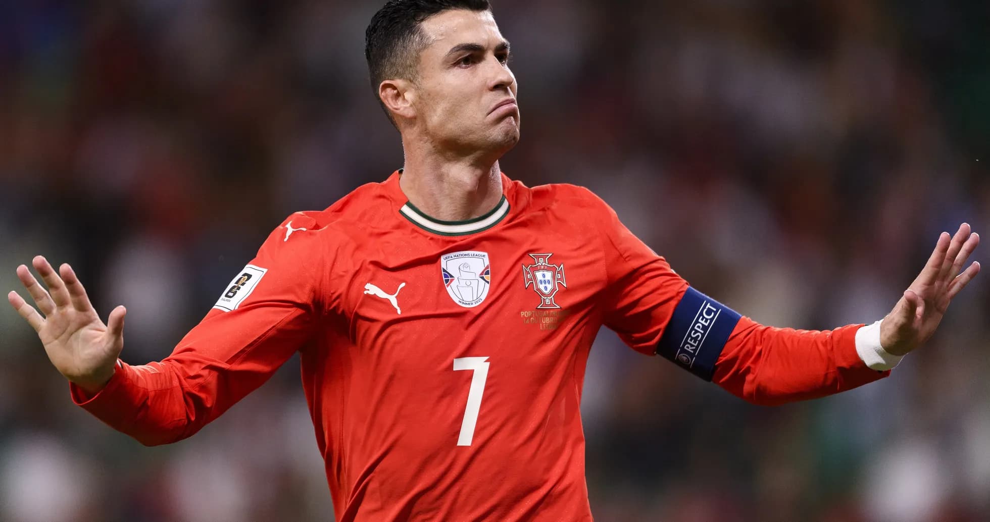 Cristiano Ronaldo celebrating during a match