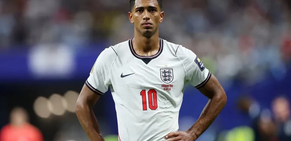 Player wearing England kit during match