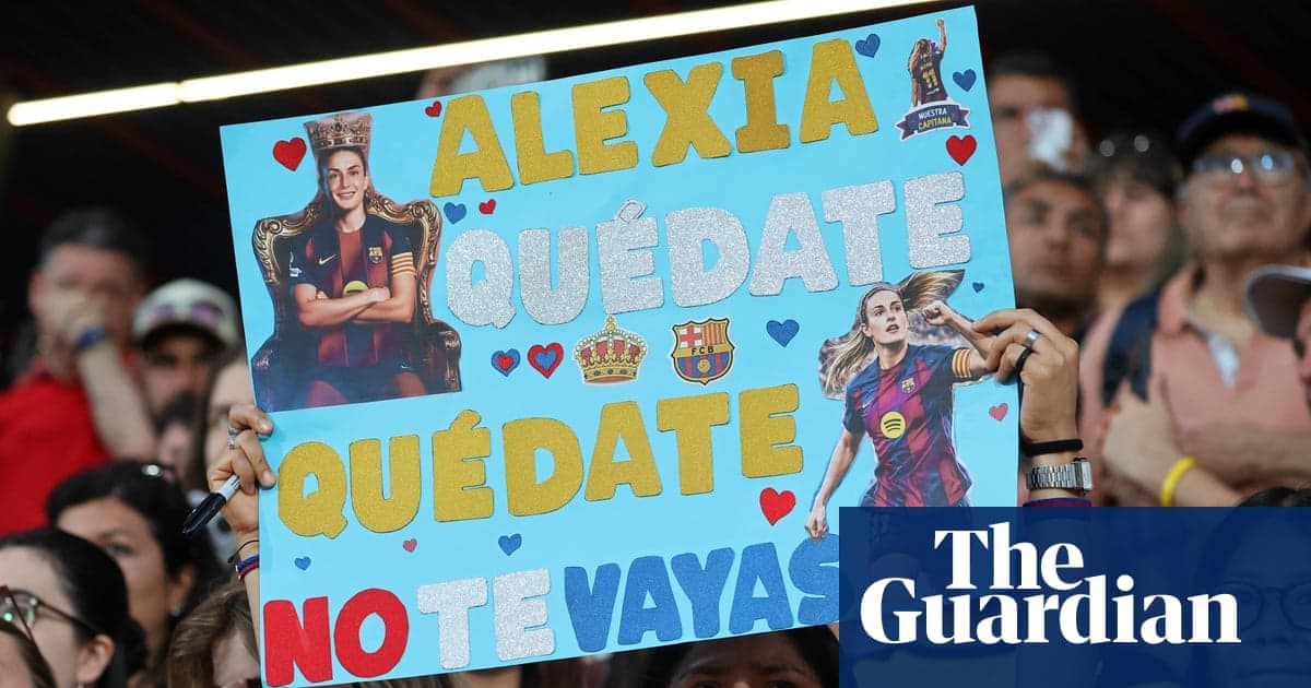 Fan holding sign supporting Alexia at a match