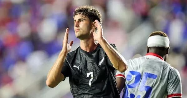 Player celebrating after scoring during the match
