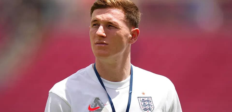 Player in England kit at stadium before match