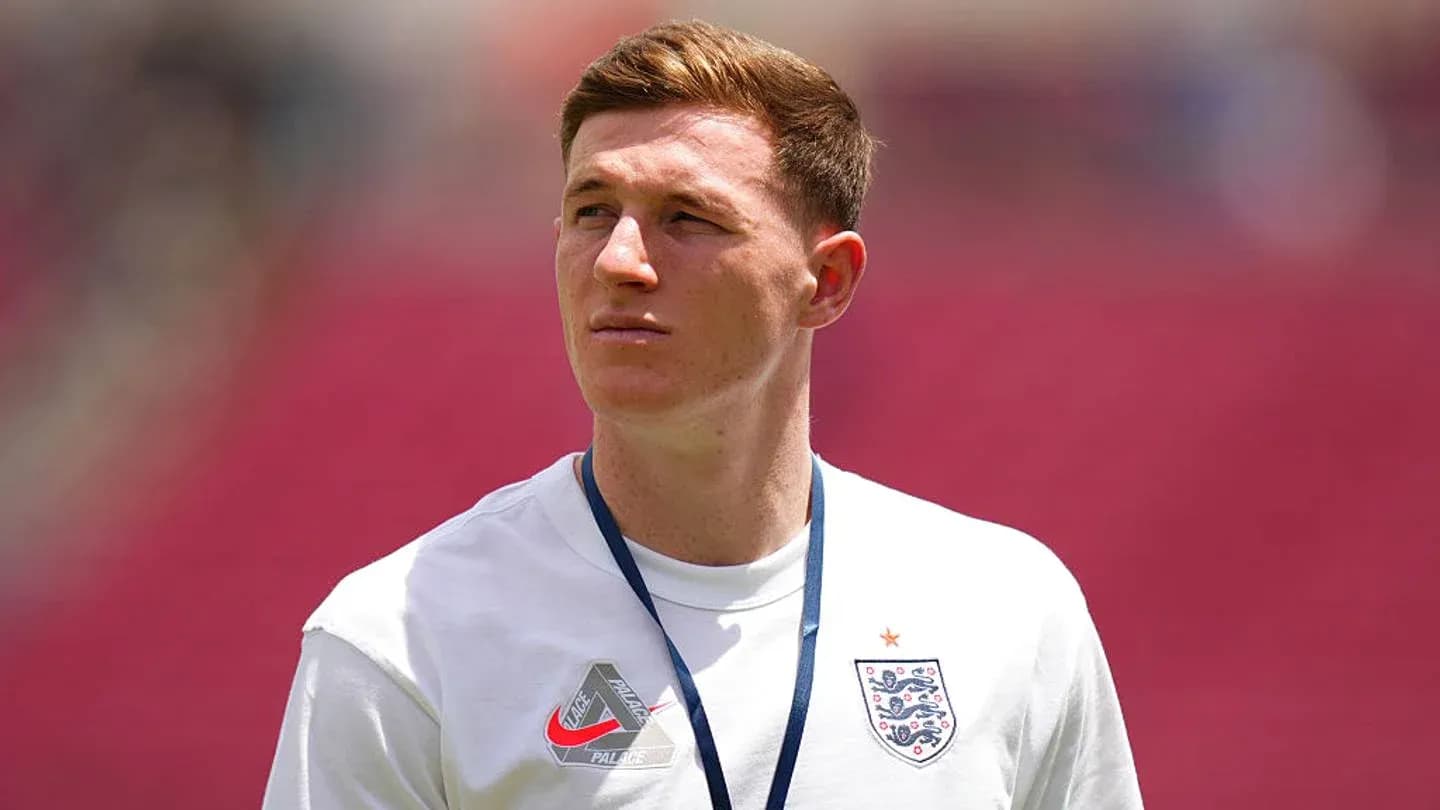 Player in England kit at stadium before match