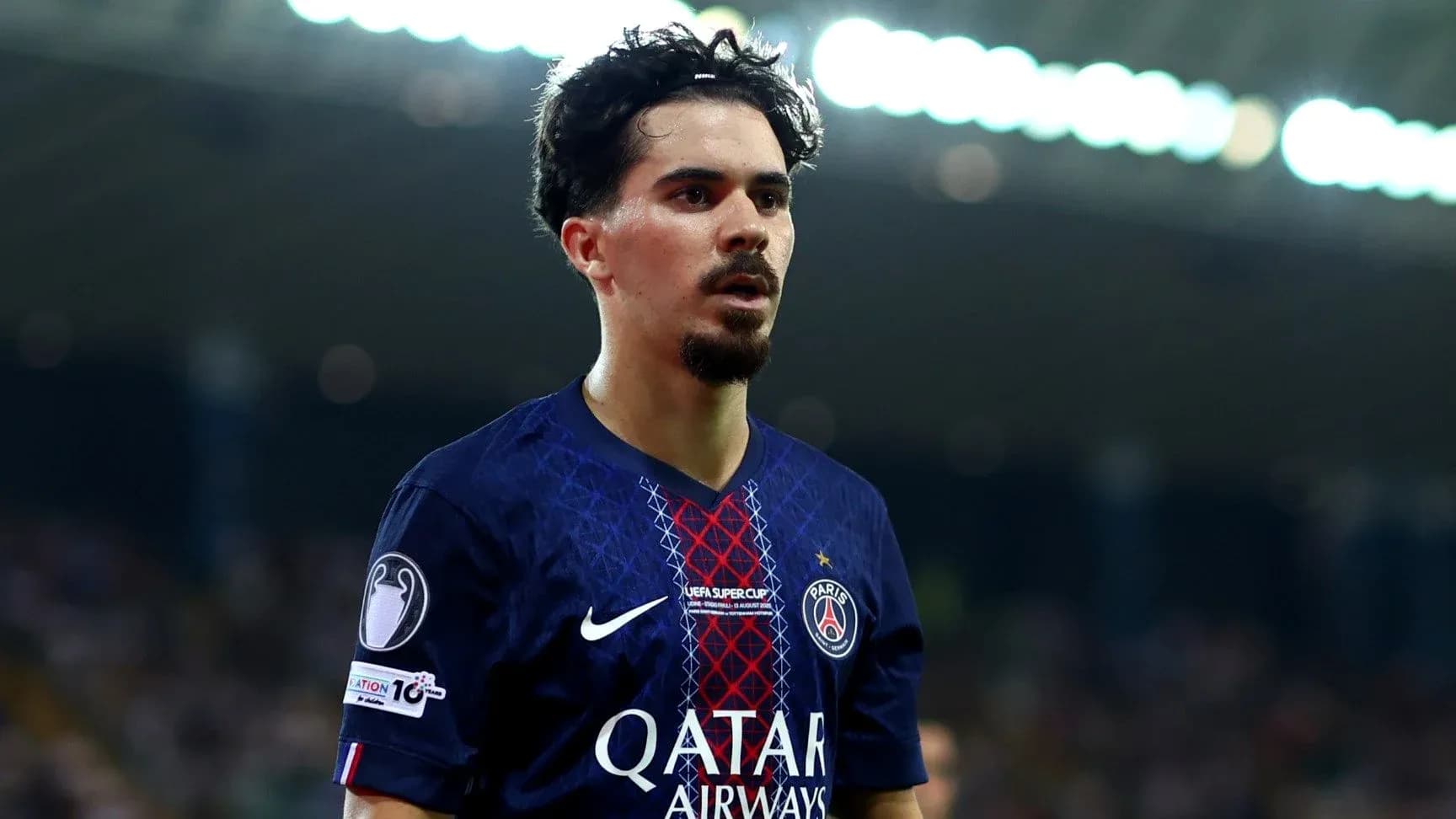 Player in PSG jersey during match action