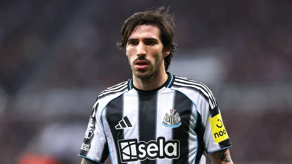 Newcastle player wearing captain's armband during match