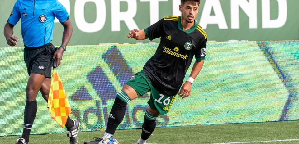 Portland Timbers II player during match action