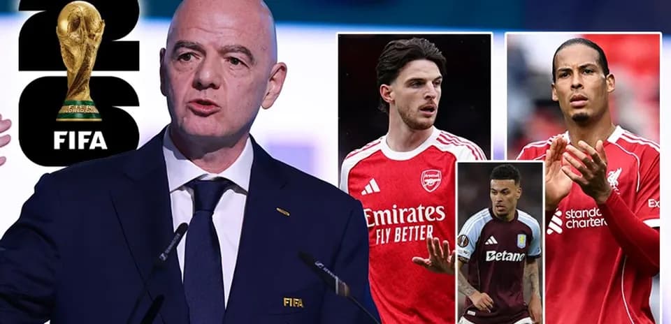 Gianni Infantino speaking at FIFA press conference