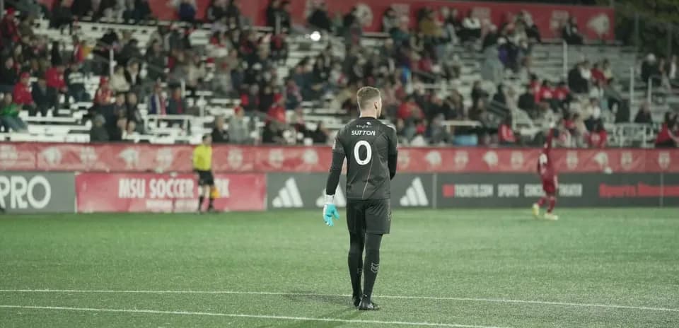 Goalkeeper during Carolina Core match