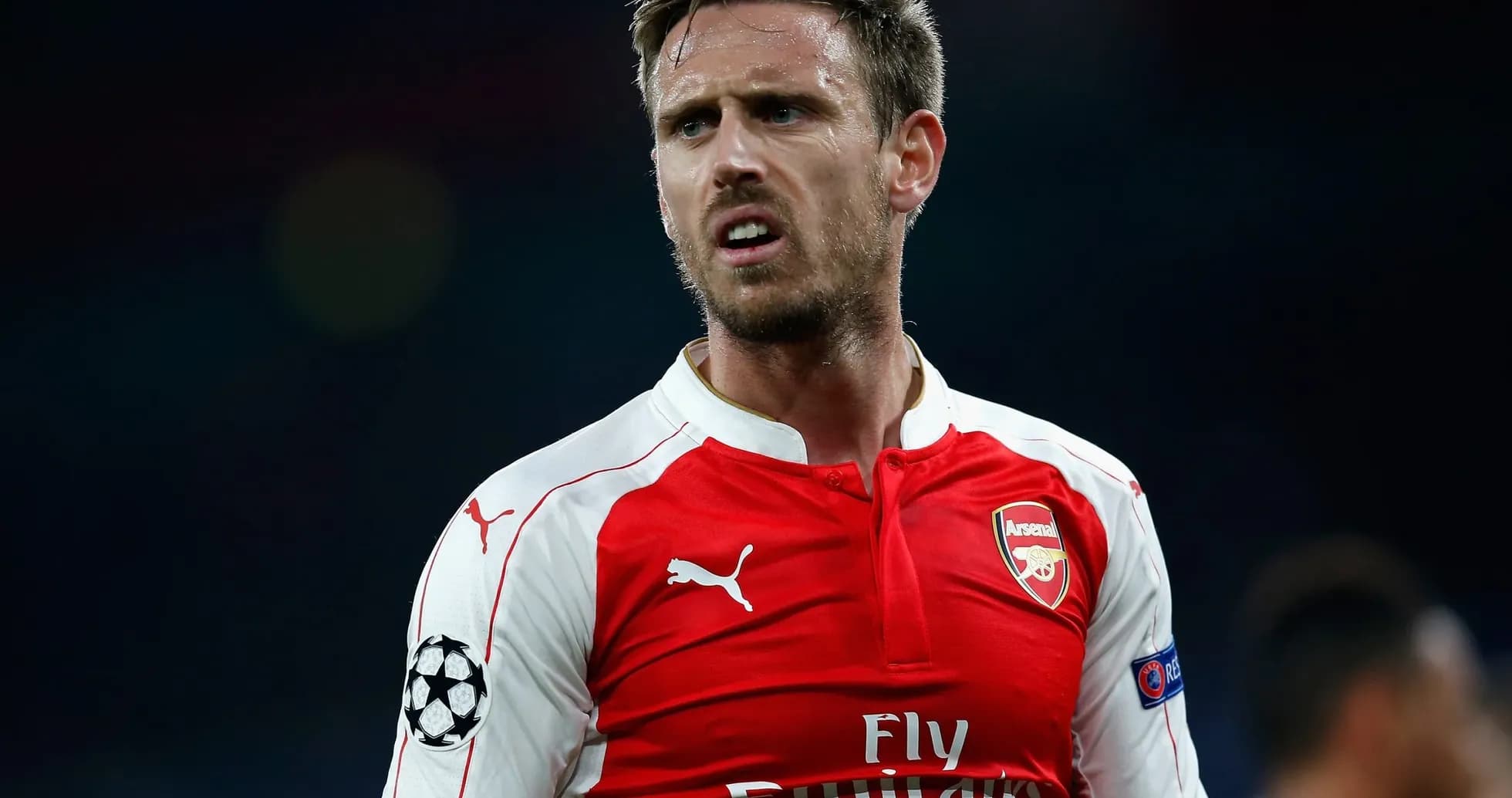 Arsenal player on field during a match