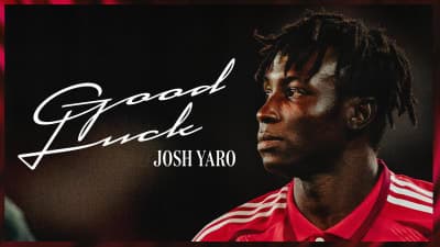 Josh Yaro with 'Good Luck' text overlay