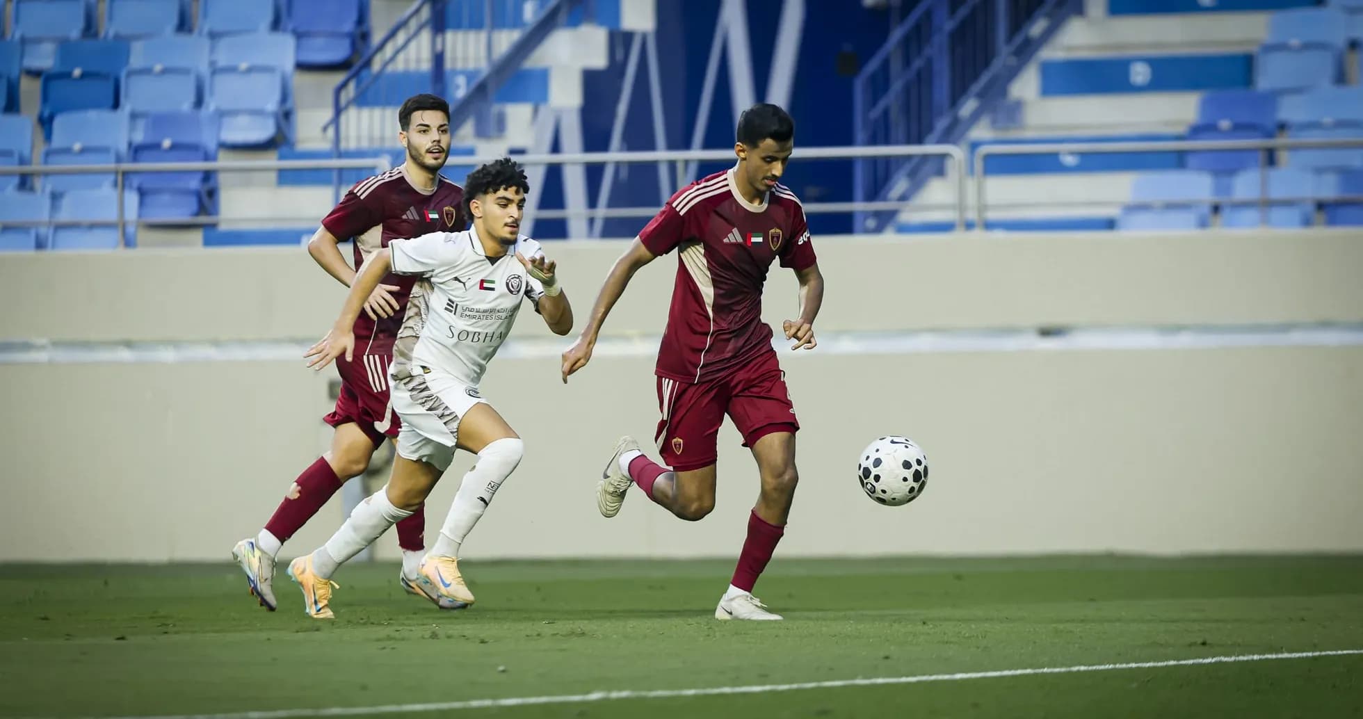 Al Nasr U23 player chasing the ball