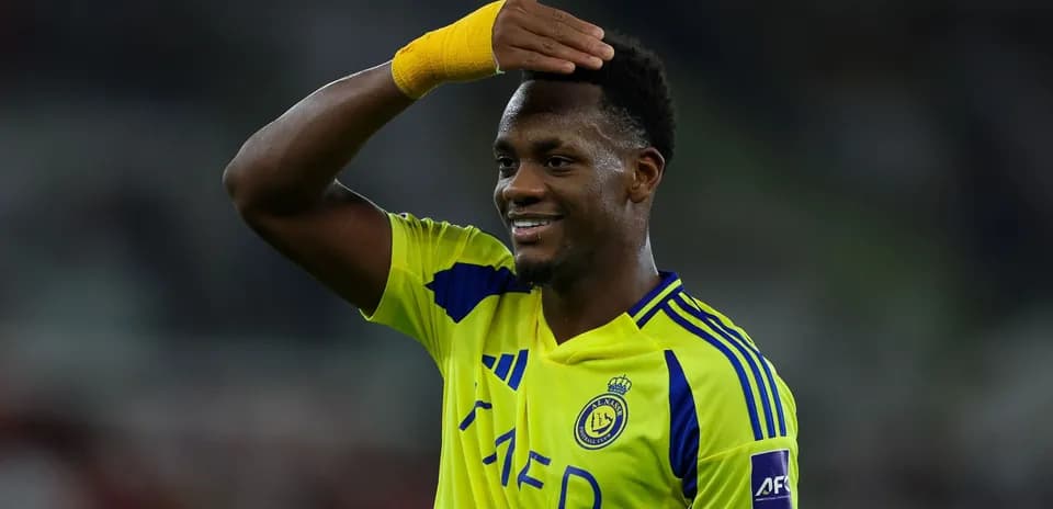 Player celebrating during a football match