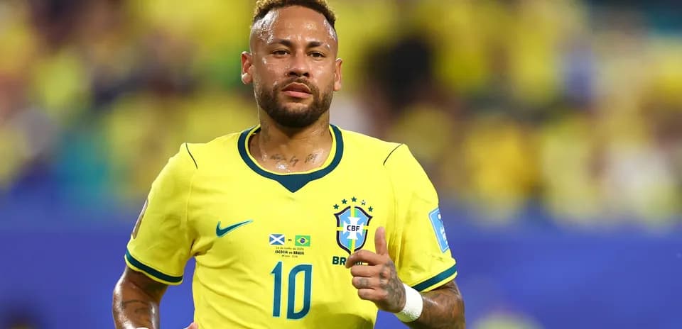 Player in Brazil jersey during football match