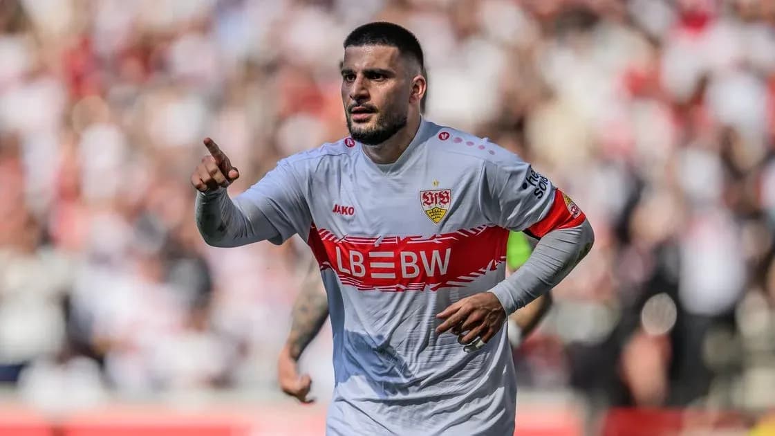 Player celebrating during a football match
