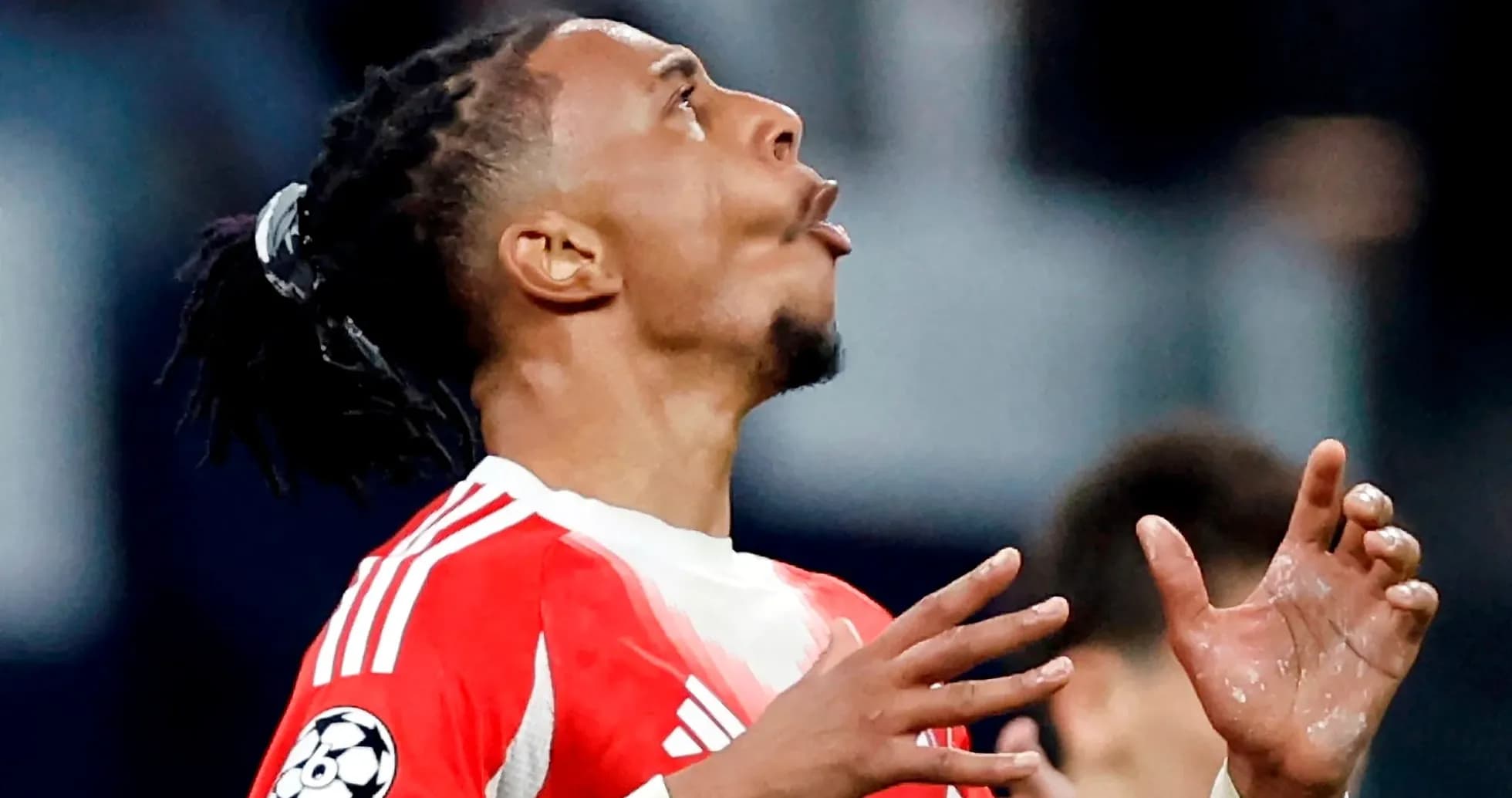 Player celebrating after a goal during match