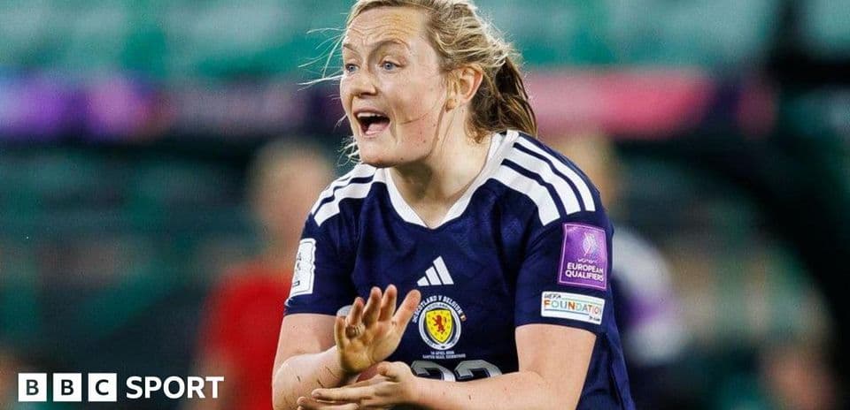 Scottish player gesturing during European qualifiers match