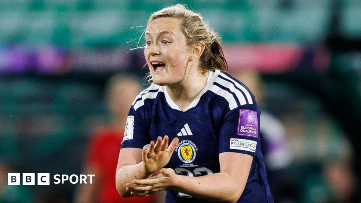 Scottish player gesturing during European qualifiers match