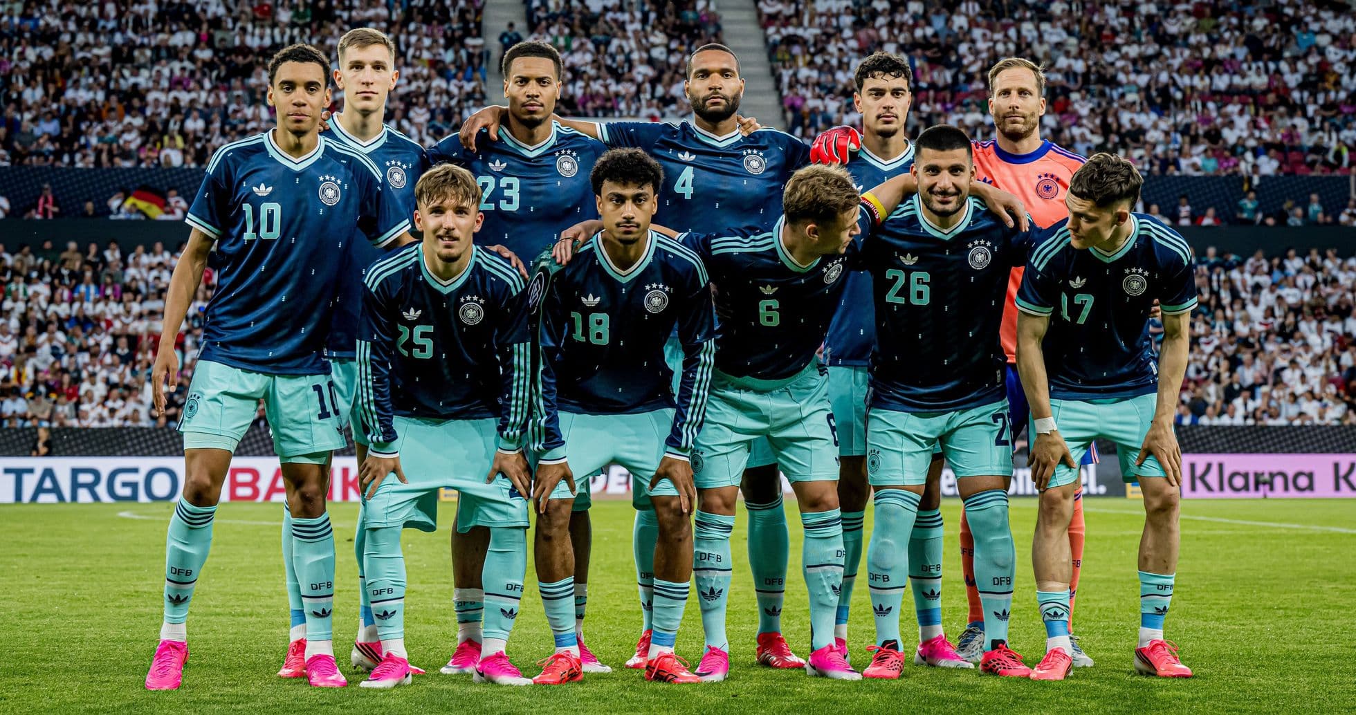German national football team posing for team photo