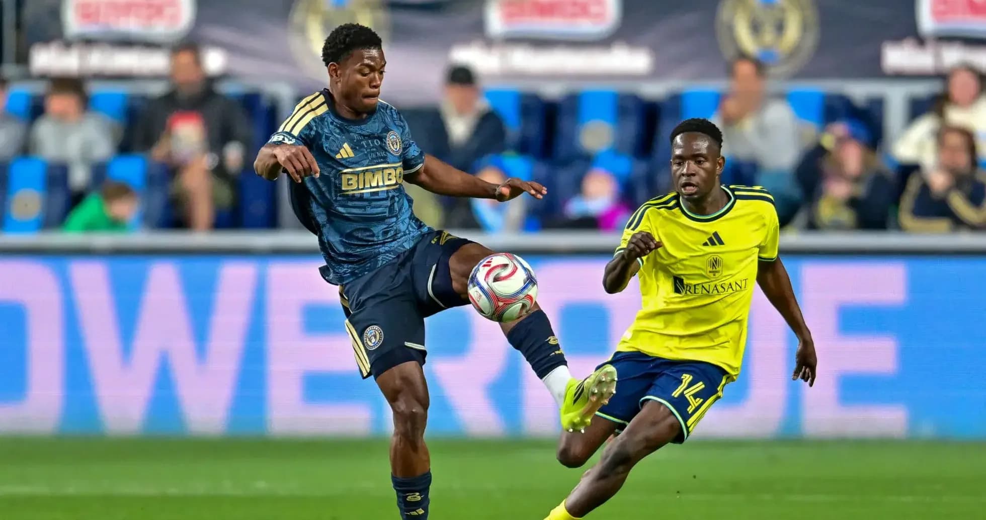 Philadelphia Union II player in action against New England II