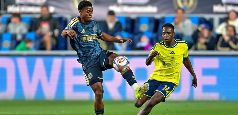 Philadelphia Union II player in action against New England II