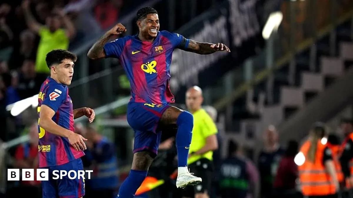 Player celebrating goal during Barcelona match