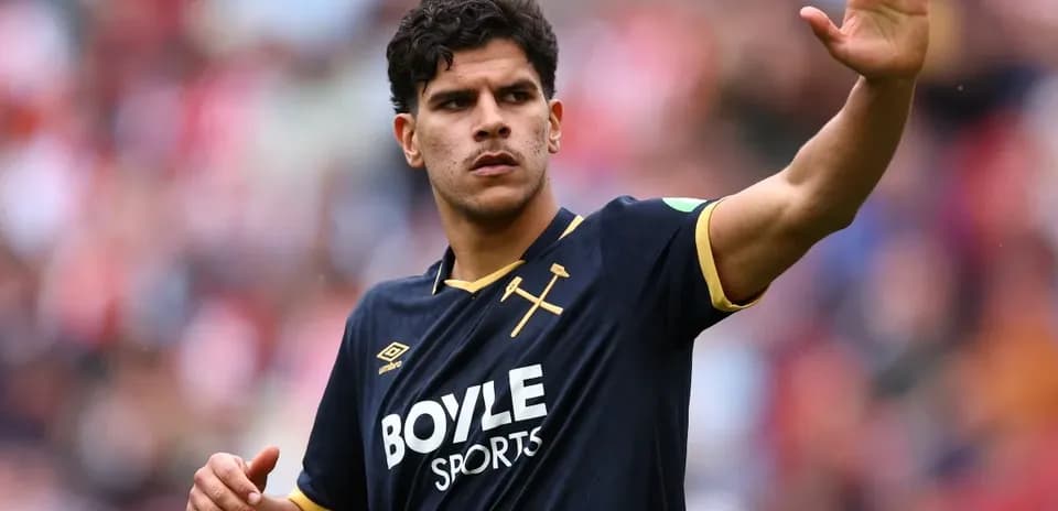 Player gesturing on the field during match