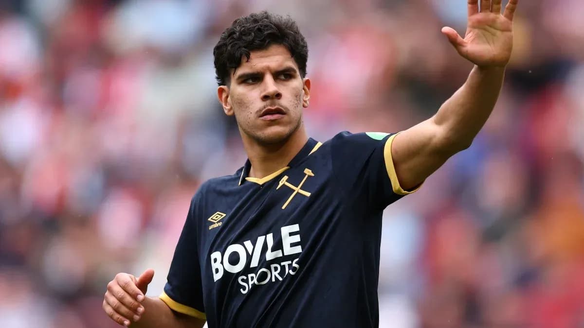 Player gesturing on the field during match