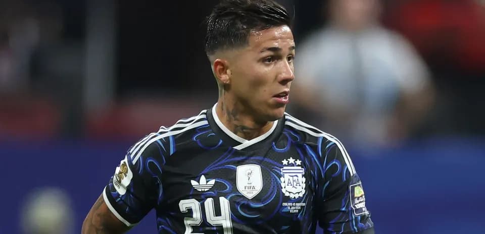 Player in black Argentina jersey during match