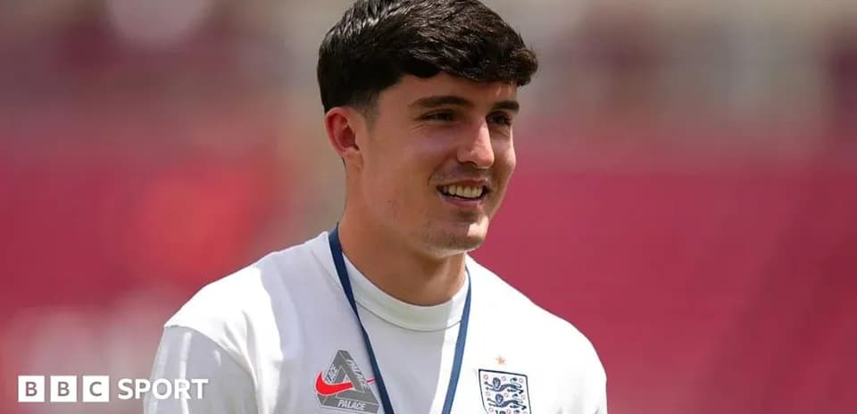 Player smiling during training session for England team