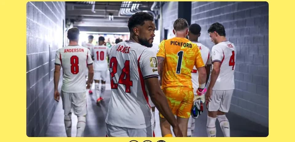 Players entering the field through tunnel before match