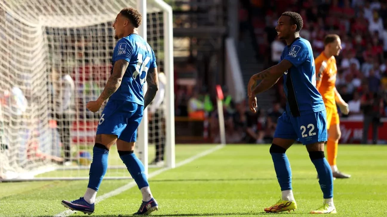 Bournemouth players celebrating a goal