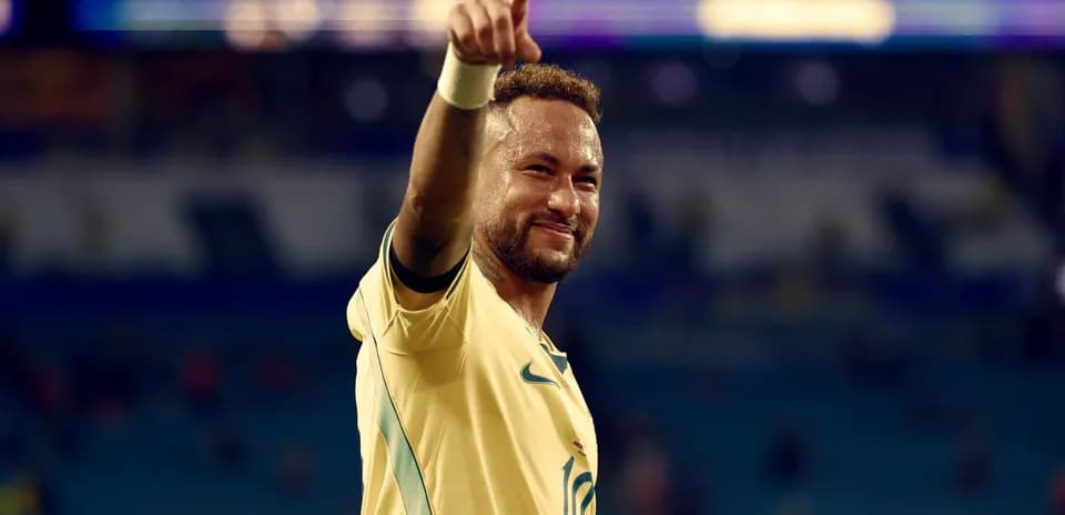 Player celebrating and pointing after a match