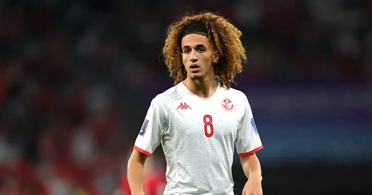 Tunisian player in action during match