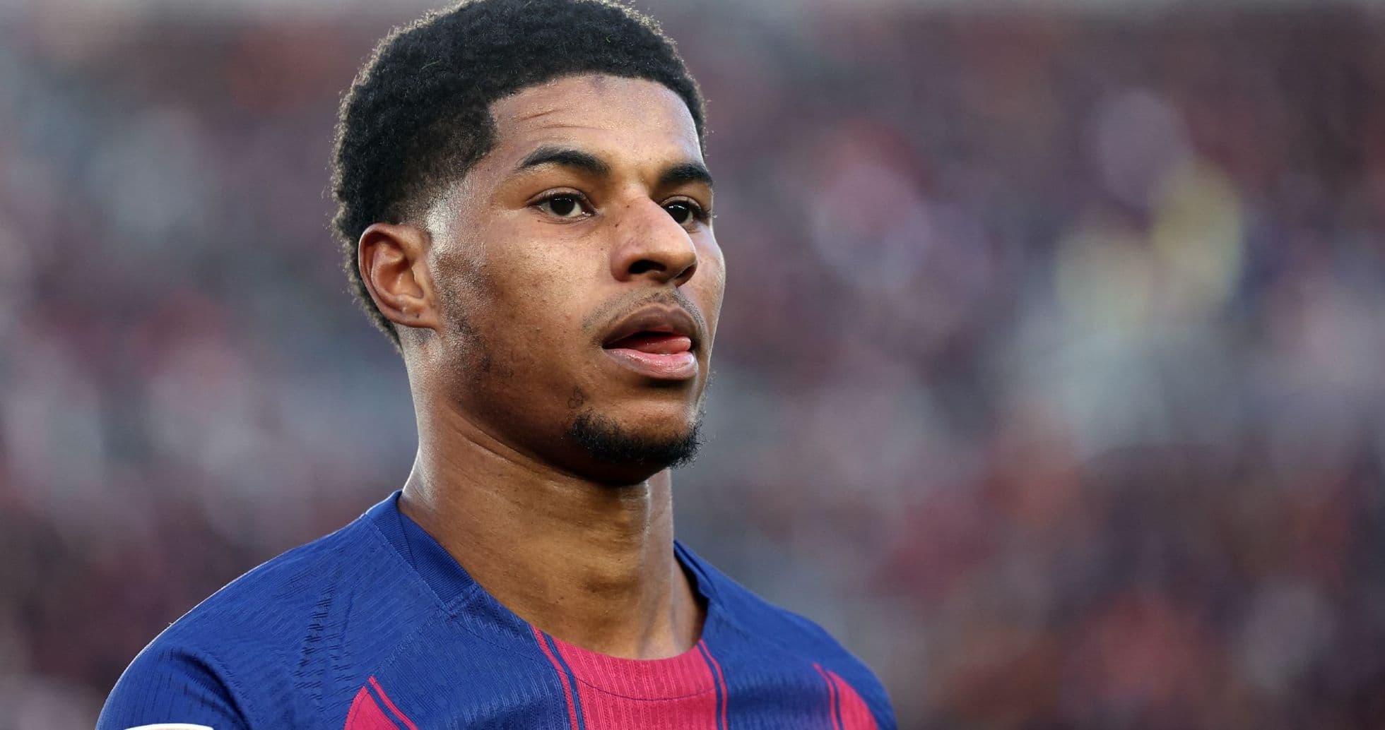 Player in FC Barcelona kit during match