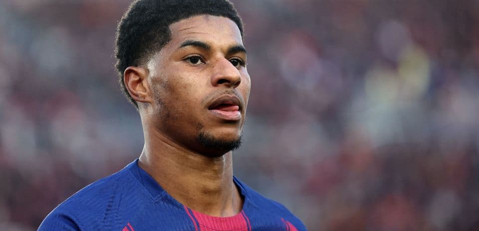 Player in FC Barcelona kit during match