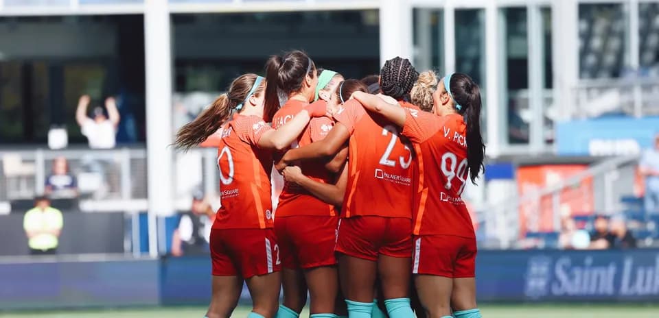 Chicago Red Stars celebrating a goal