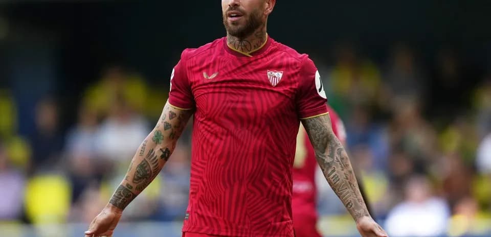 Sevilla player during La Liga match
