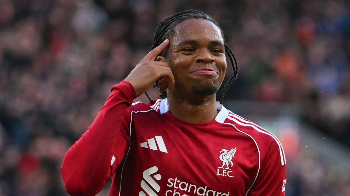 Player celebrating with finger gesture after scoring