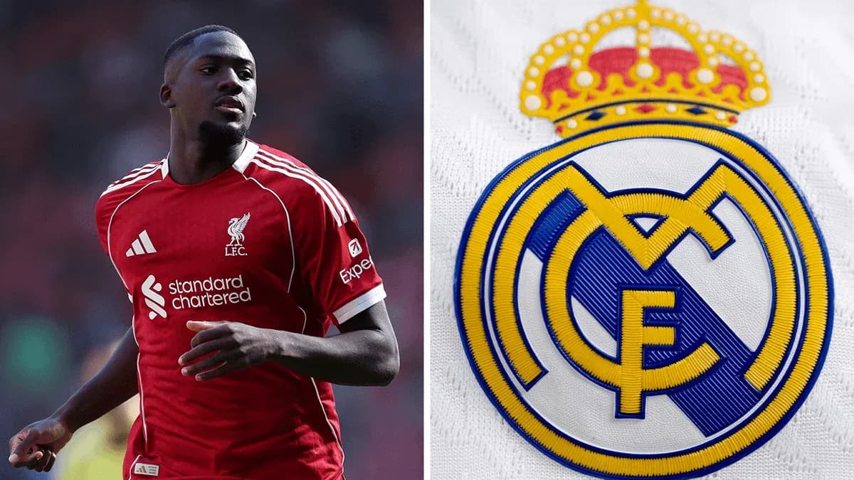 Player in Liverpool jersey next to Real Madrid logo