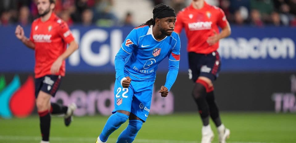 Atletico Madrid player during Osasuna match
