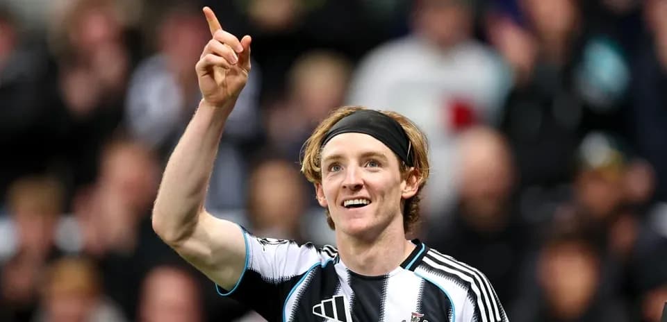 Player celebrating with raised finger during match